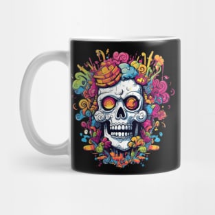 Skull art never looked so vibrant and alive Mug